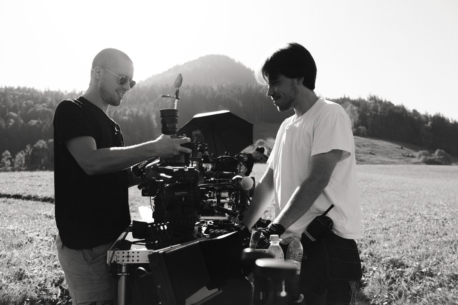 setting up the camera