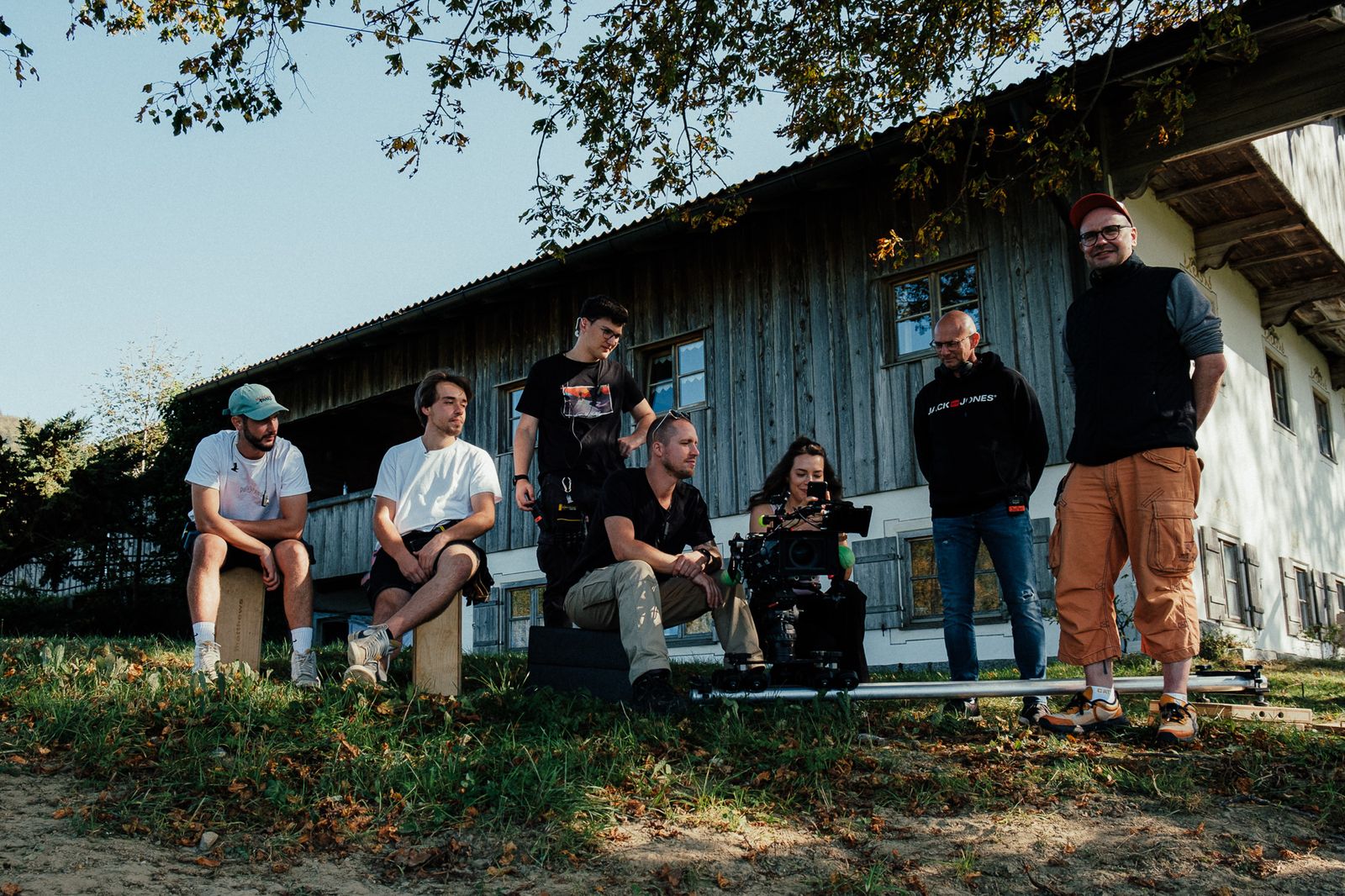 the crew on a break